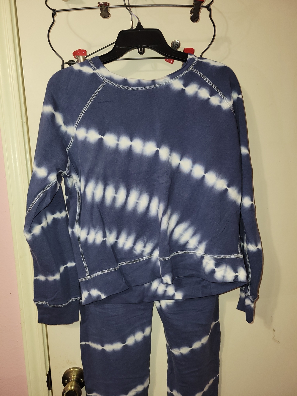 Rails Navy and White Tie-Dye Sweatshirt (XS SHIRT ONLY)